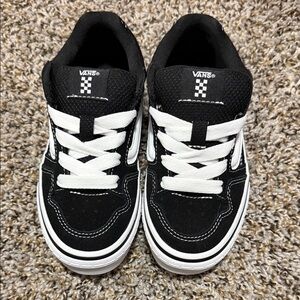 Vans Kids Classic Black and White Sneakers